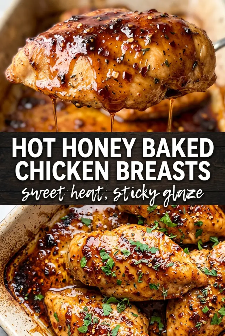 Hot Honey Baked Chicken Breasts