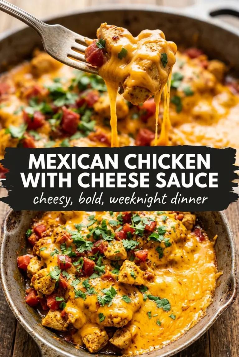 Mexican Chicken with Cheese Sauce