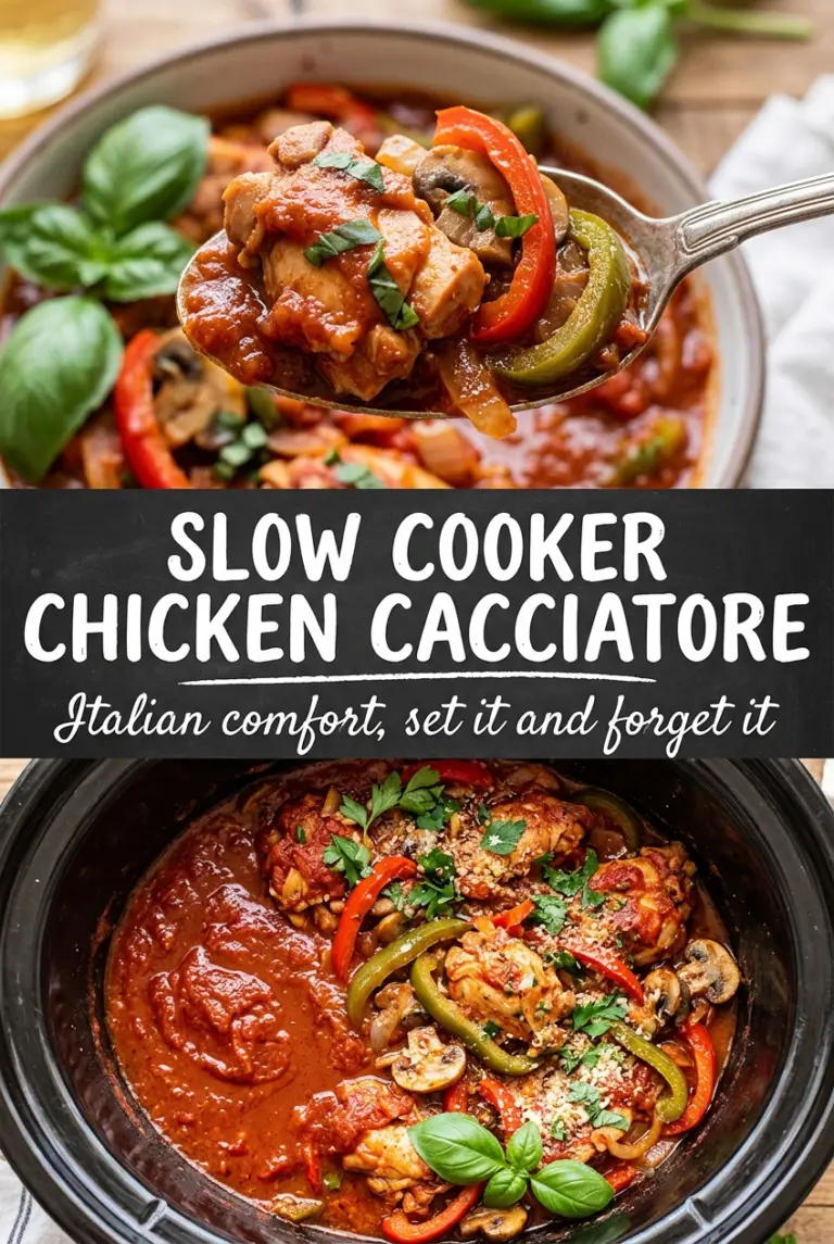 Slow Cooker Chicken Cacciatore