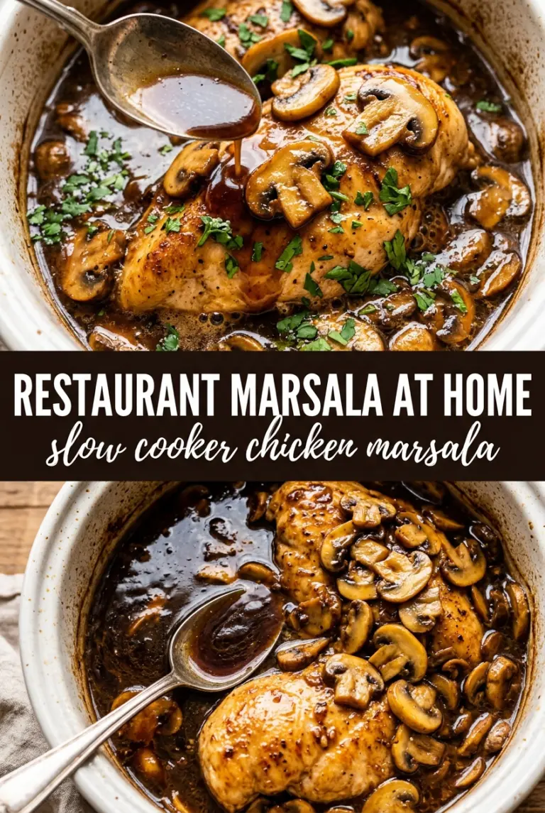 Slow Cooker Chicken Marsala