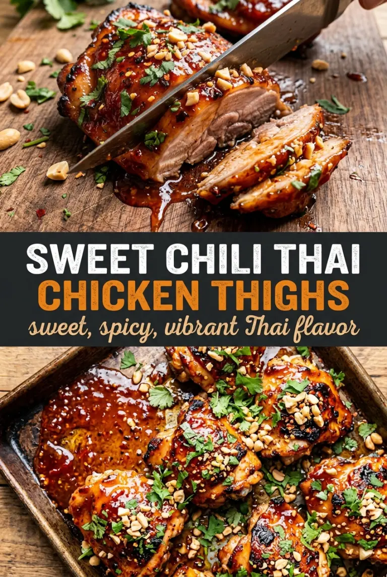 Sweet Chili Glazed Thai Boneless Chicken Thighs