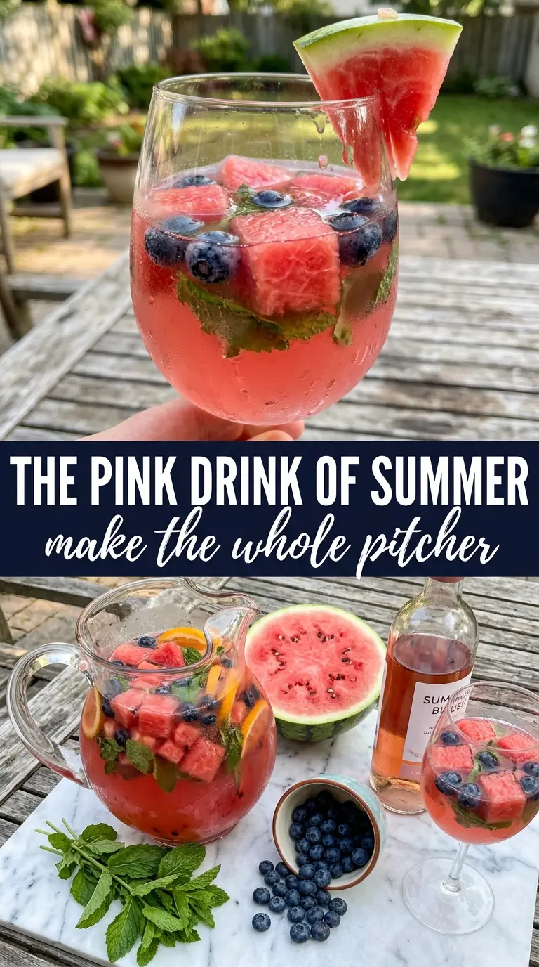 Watermelon Sangria blush-pink citrus mint
