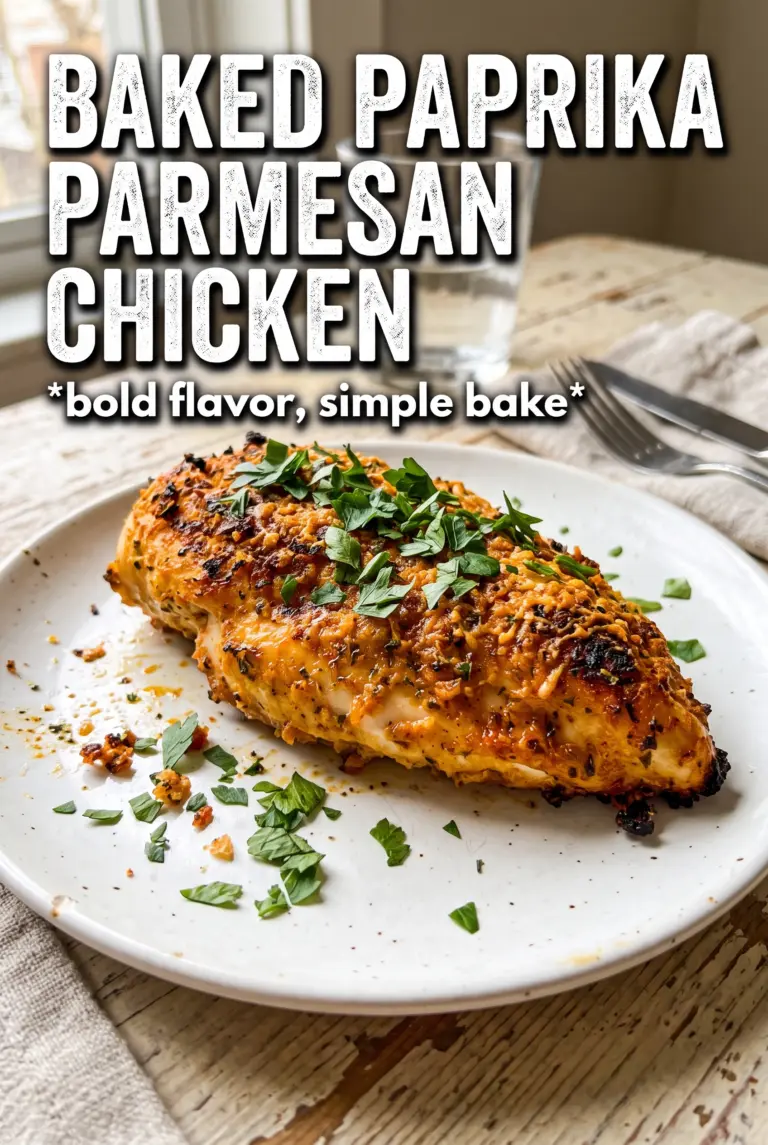 Baked Paprika Parmesan Chicken