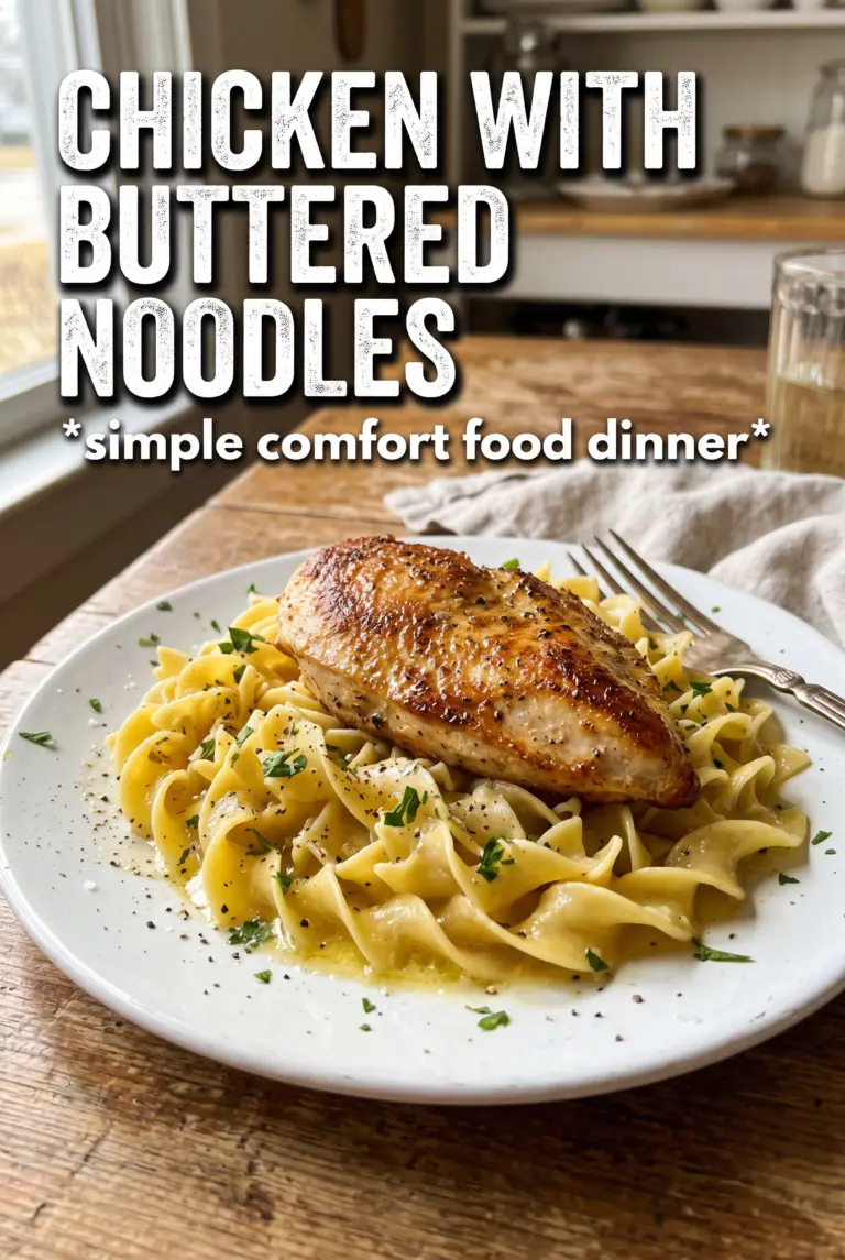 Chicken with Buttered Noodles