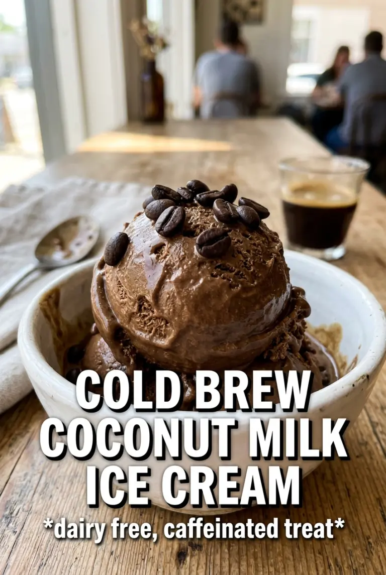 Cold Brew Coffee and Coconut Milk Ice Cream