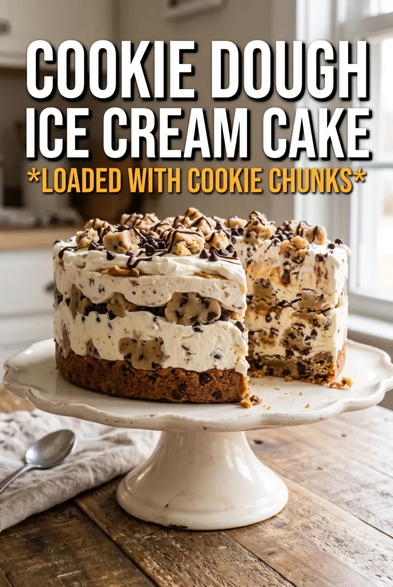 Cookie Dough Ice Cream Cake