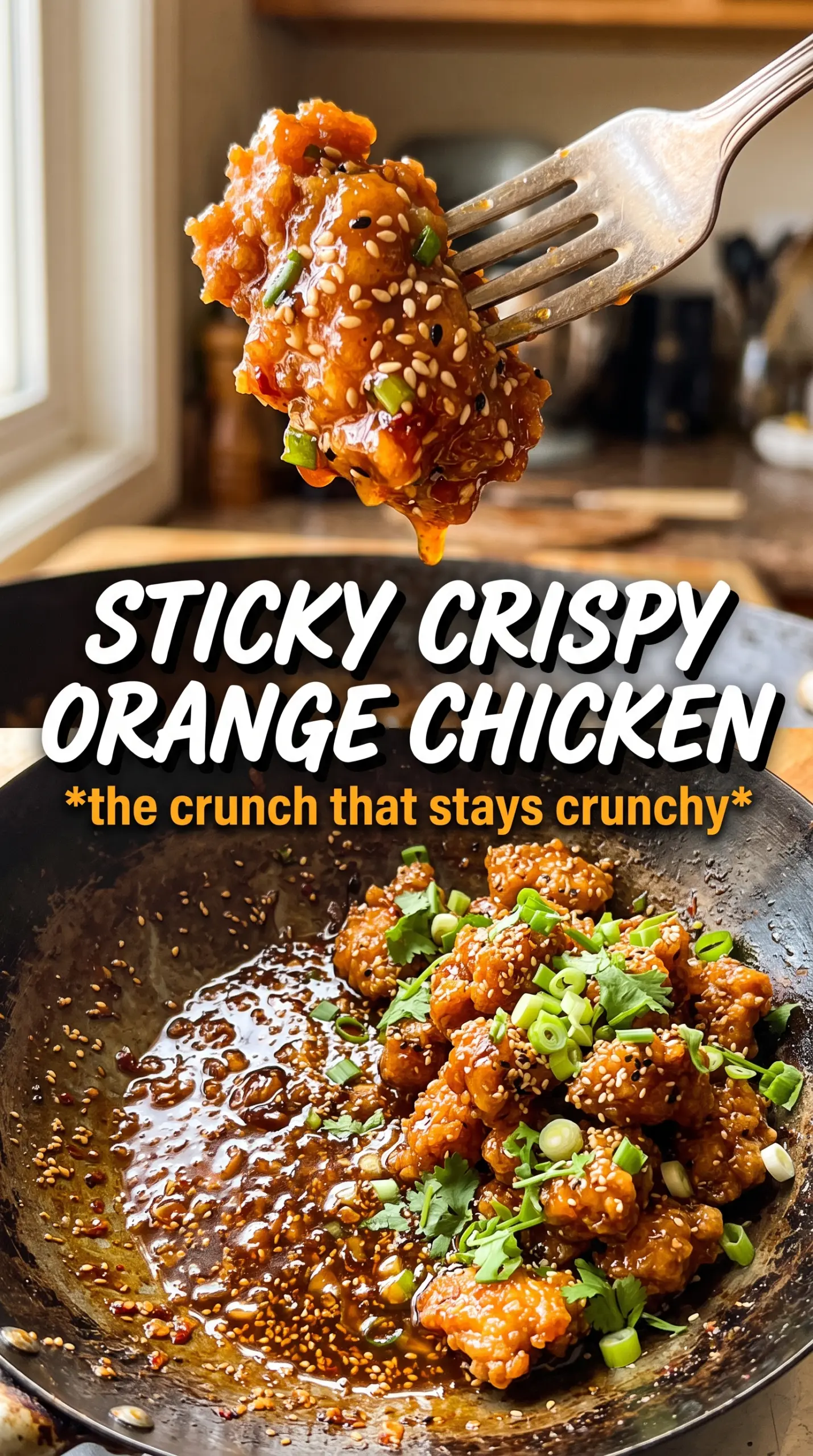 Double Crunch Orange Chicken crispy citrus glossy