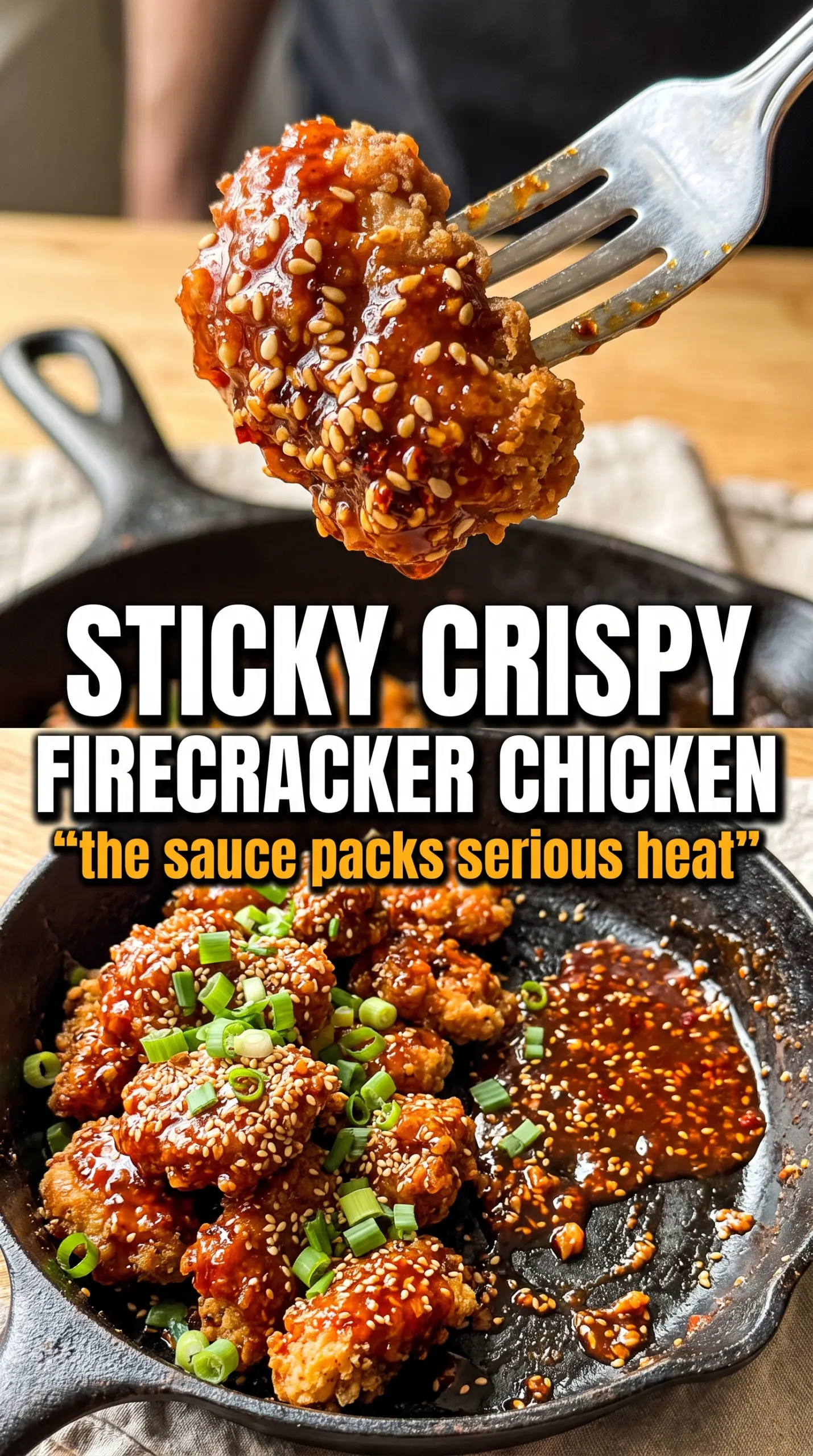 Firecracker Chicken sticky spicy glossy
