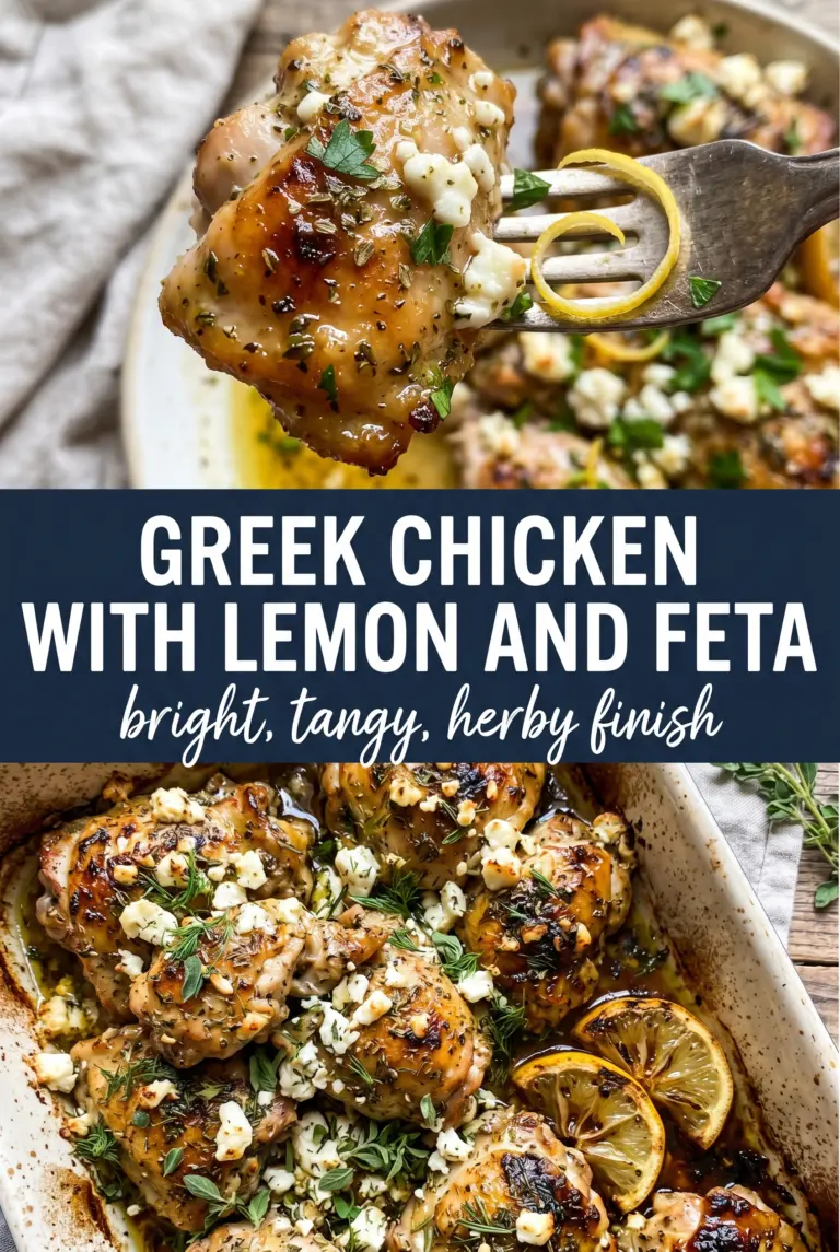 Greek Chicken with Lemon and Feta