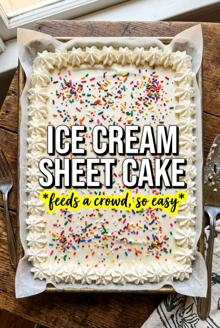 Ice Cream Sheet Cake