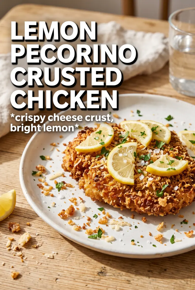 Lemon Pecorino Crusted Chicken
