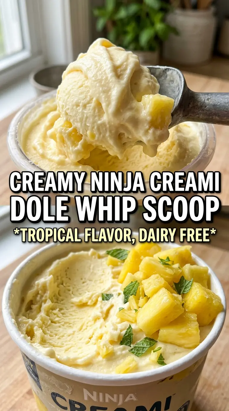 Ninja Creami Dole Whip pineapple soft serve