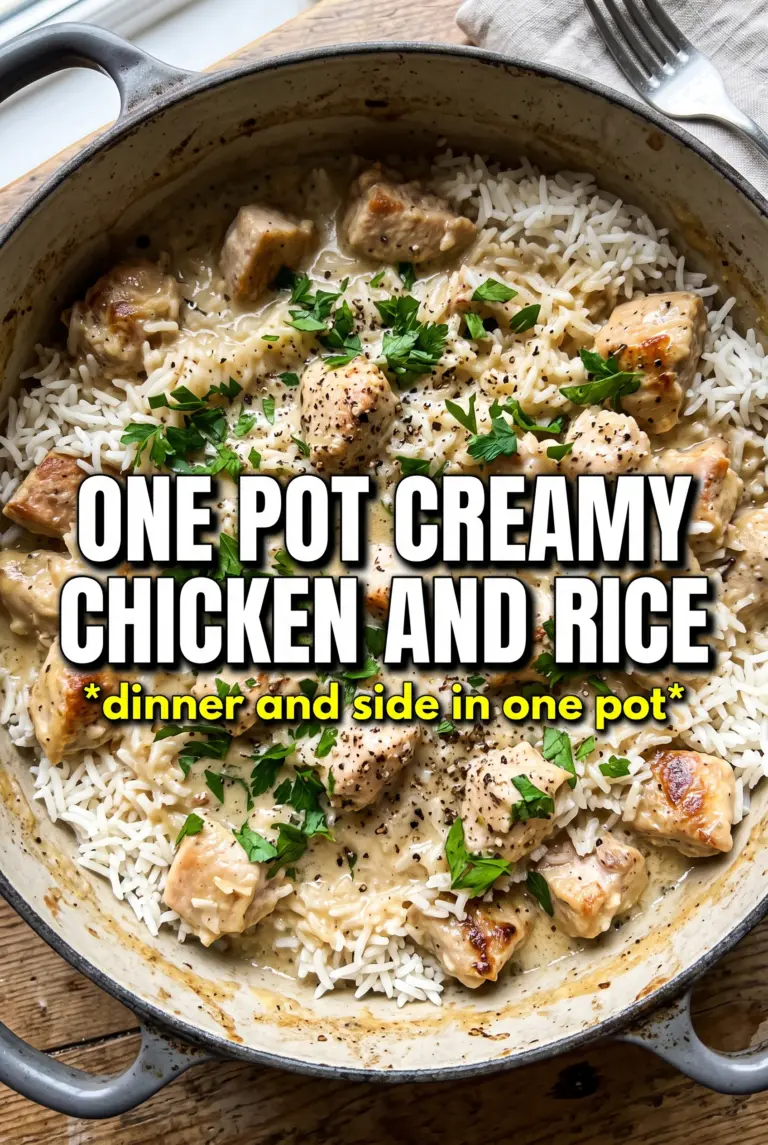 One Pot Creamy Chicken and Rice