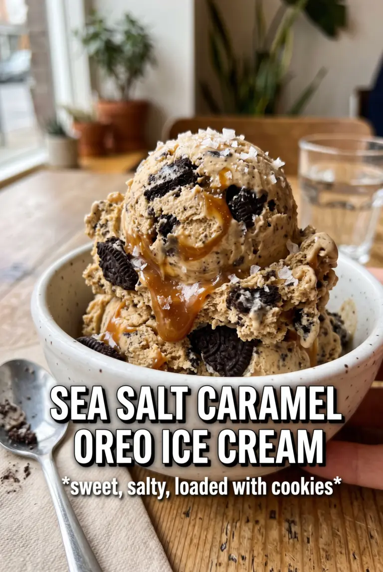 Sea Salt Caramel Oreo Ice Cream