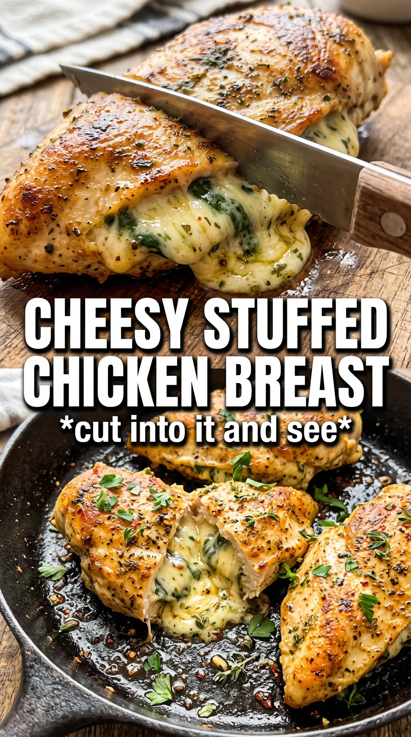 Stuffed Chicken Breast spinach cream cheese mozzarella