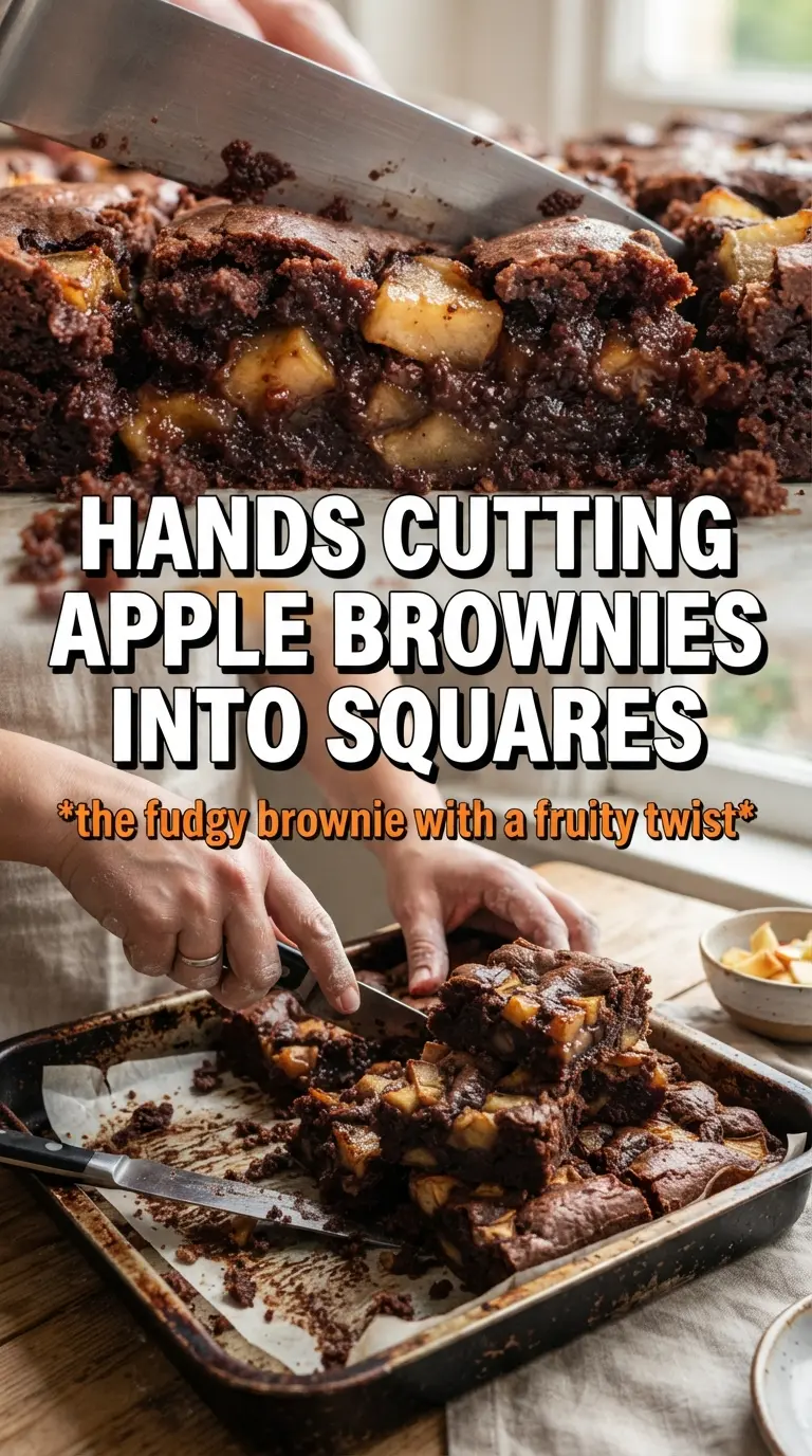 Apple Brownies fudgy cinnamon apple bars