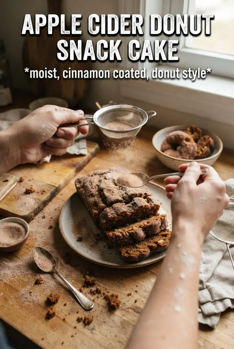 Apple Cider Donut Snack Cake