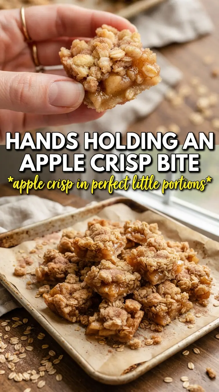 Apple Crisp Bites golden oat crumble caramelized apples