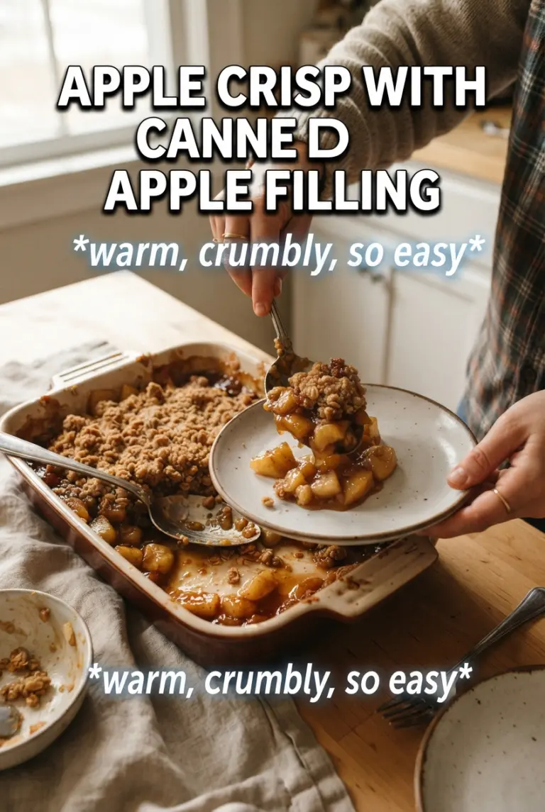 Apple Crisp With Canned Apple Filling
