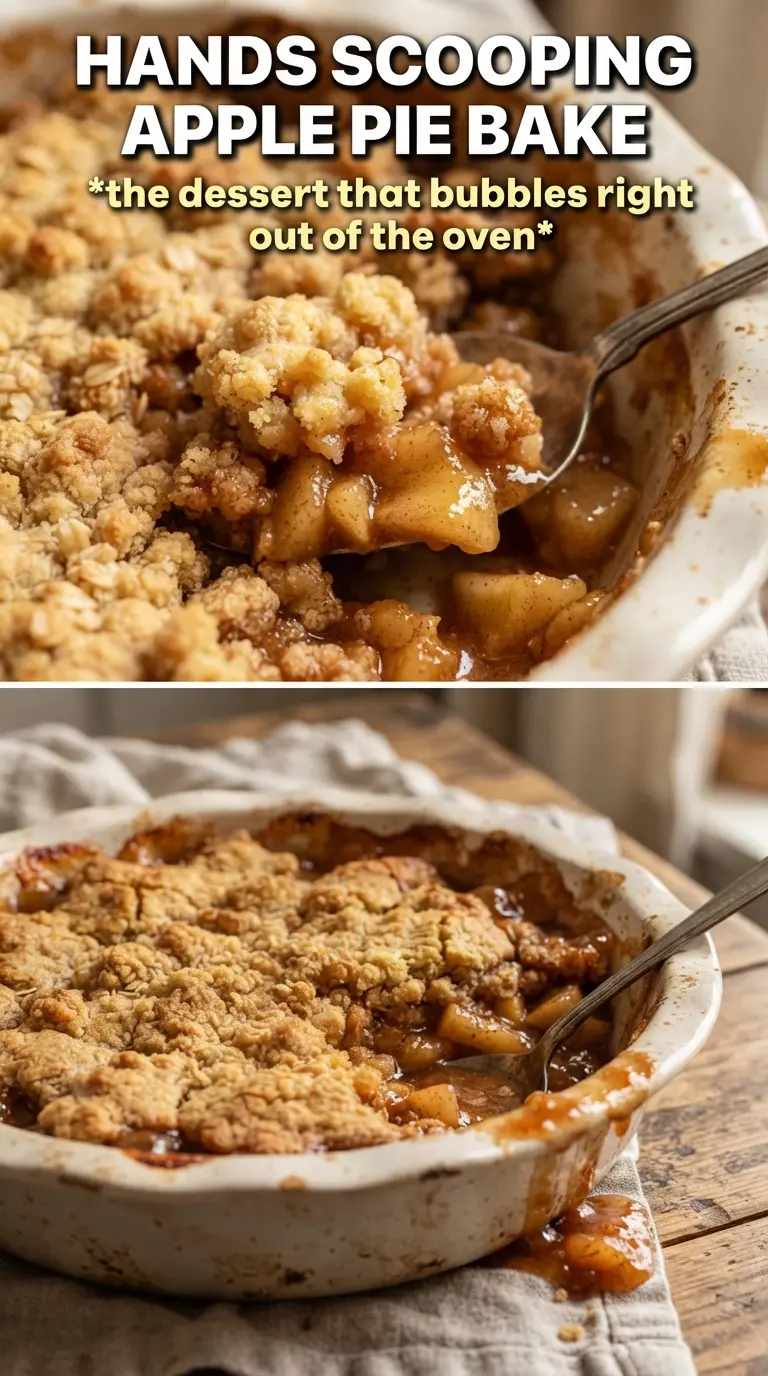 Apple Pie Bake golden crumble caramelized apples