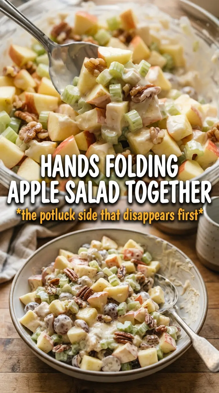 Apple Salad crisp creamy cranberry