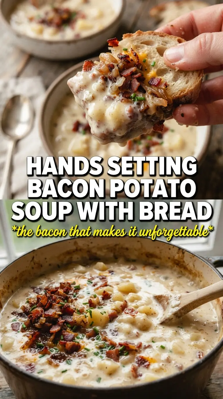 Bacon Potato Soup creamy bacon cheddar