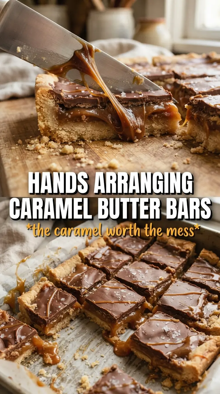 Caramel Pumpkin Butter Bars golden shortbread pumpkin caramel flaky sea salt