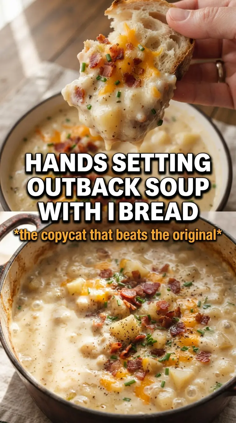 Copycat Outback baked potato soup creamy loaded