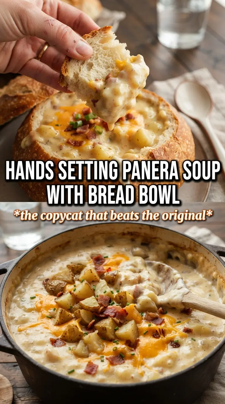 Copycat Panera Potato Soup creamy rustic