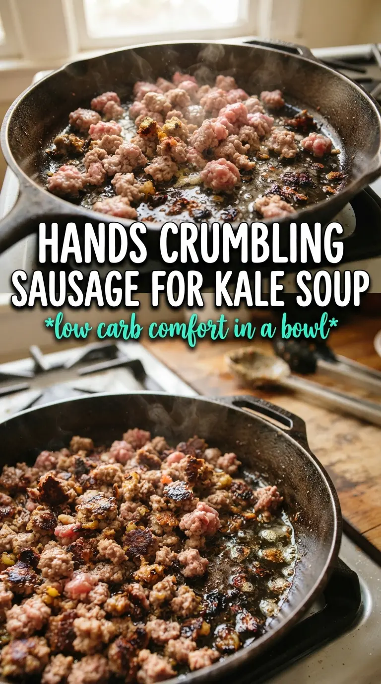 Creamy cauliflower sausage kale soup creamy hearty comforting