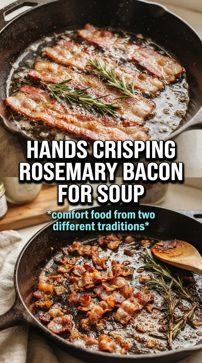 Creamy Pierogi Chicken Soup With Rosemary Bacon creamy, hearty, savory