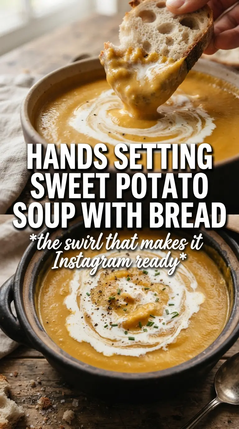 Creamy Sweet Potato Soup vibrant orange velvety