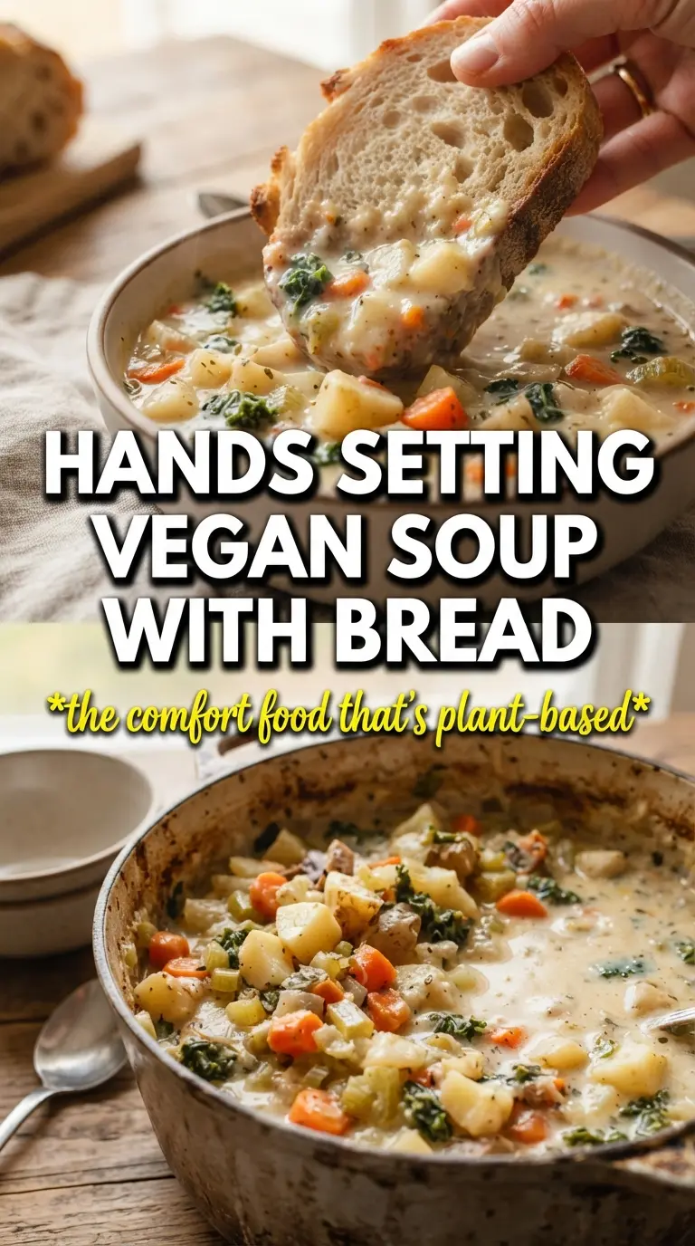 Creamy Vegan Potato Soup smooth golden chives