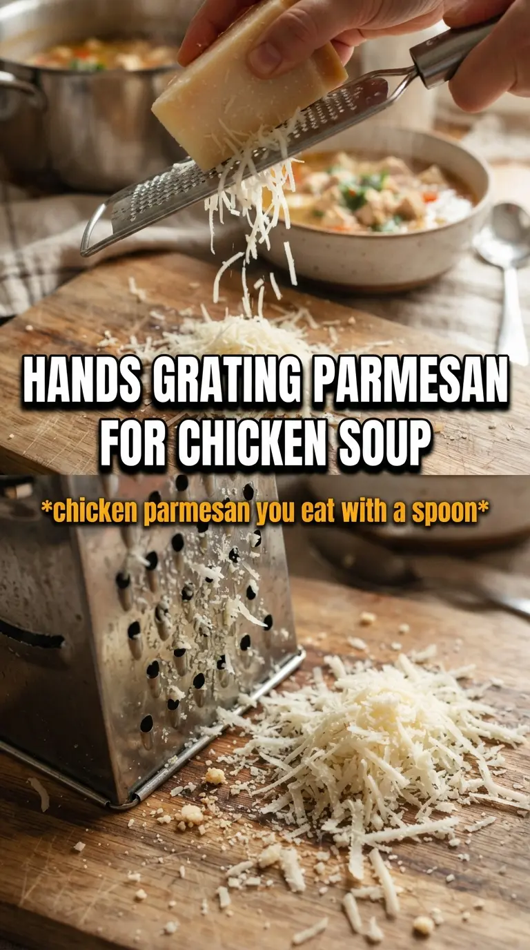 Crockpot Chicken Parmesan Soup tomatoy, cheesy, comforting