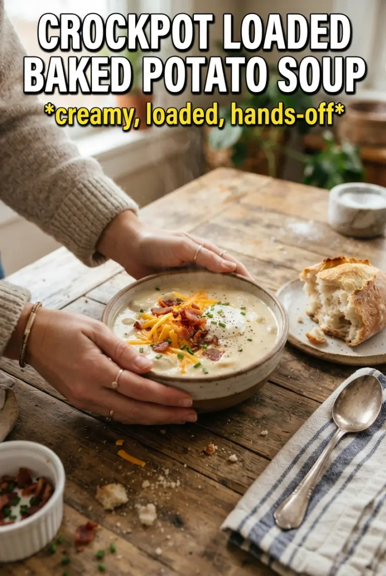 Crockpot Loaded Baked Potato Soup