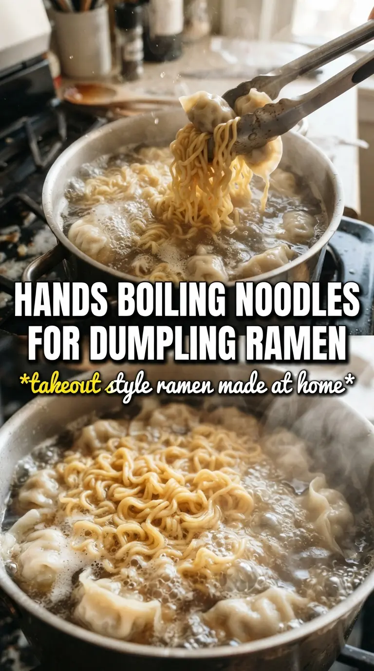 Dumpling Ramen Bowl rich broth noodles