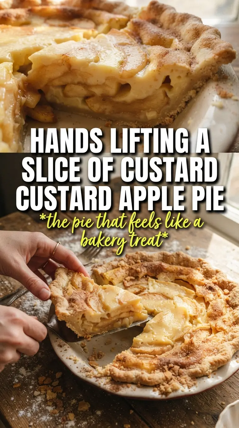 French Custard Apple Pie creamy apples