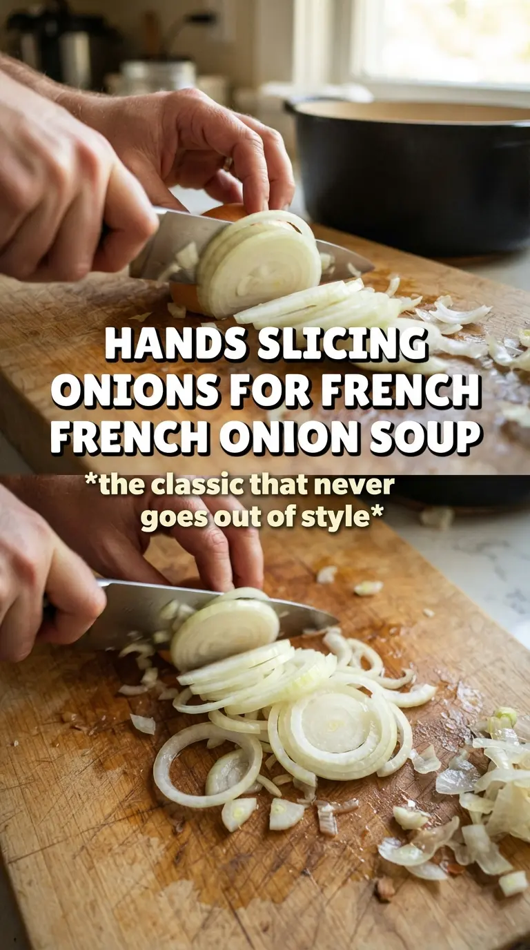 French Onion Soup caramelized cheesy