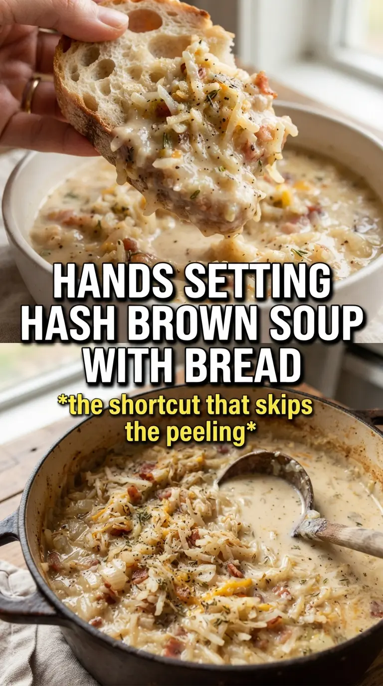 Hash Brown Potato Soup creamy loaded