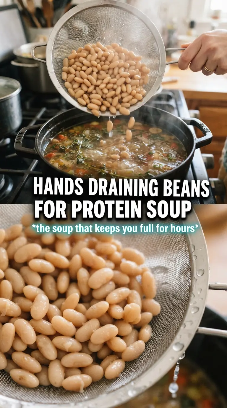 High Protein White Bean Soup hearty Italian-American bowl