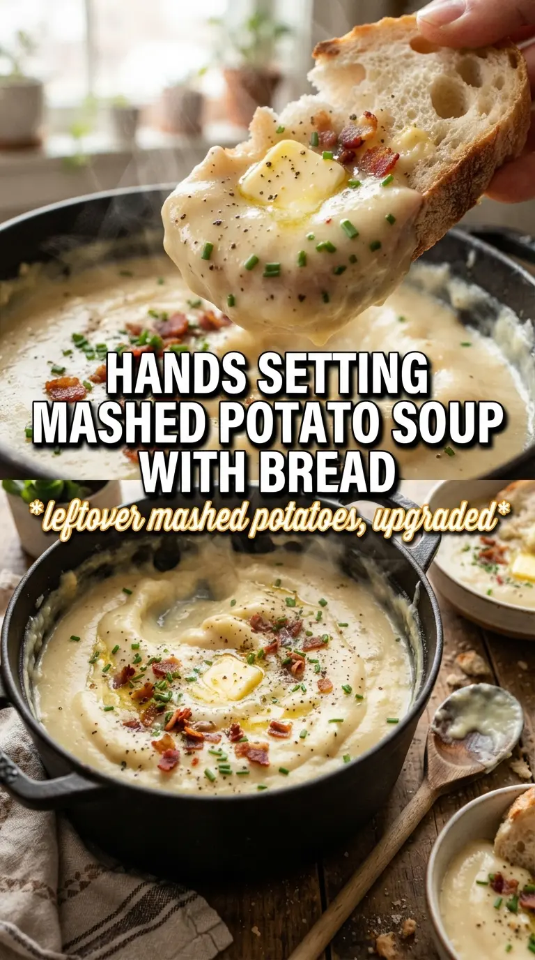 Mashed Potato Soup creamy cheesy