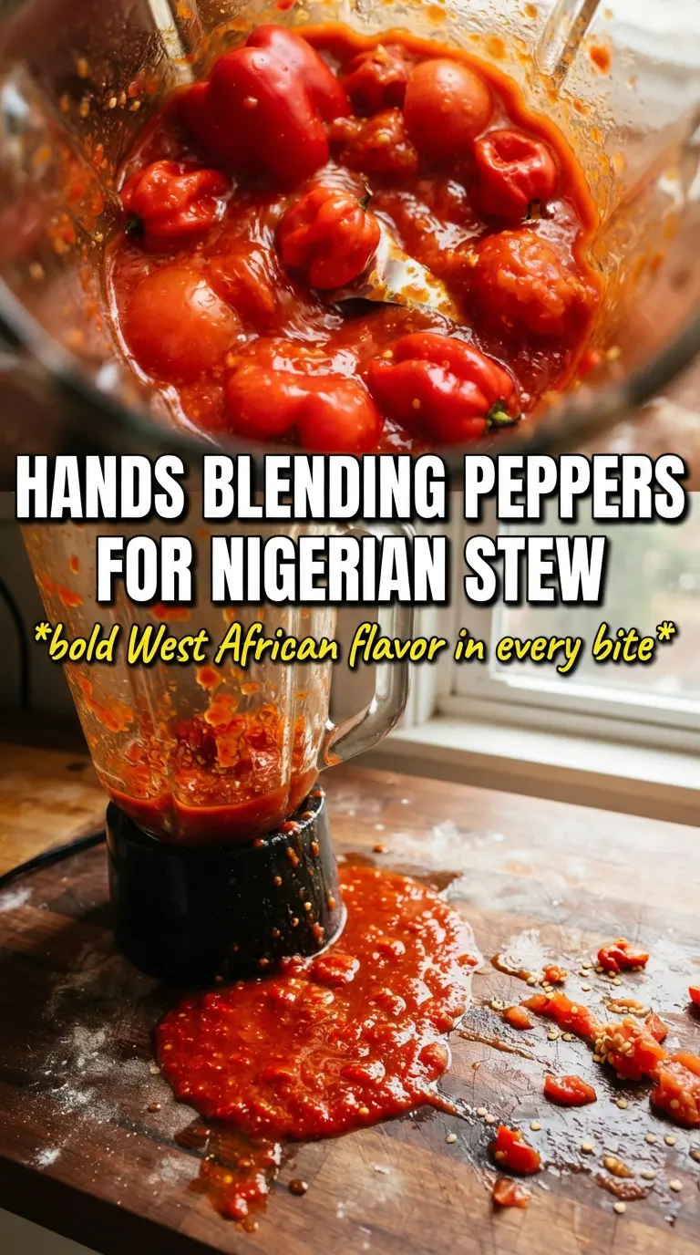 Nigerian Chicken Stew rich tomato-pepper sauce golden chicken