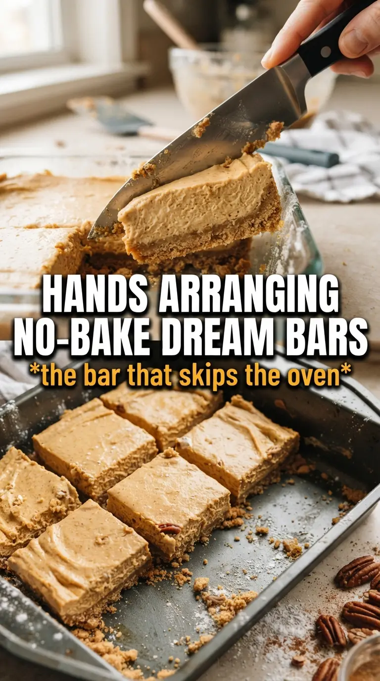 No Bake Pumpkin Dream Bars creamy pumpkin crust