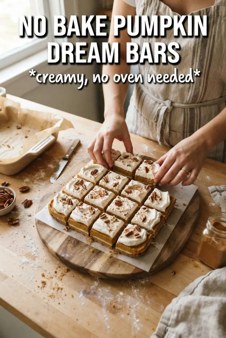 No Bake Pumpkin Dream Bars