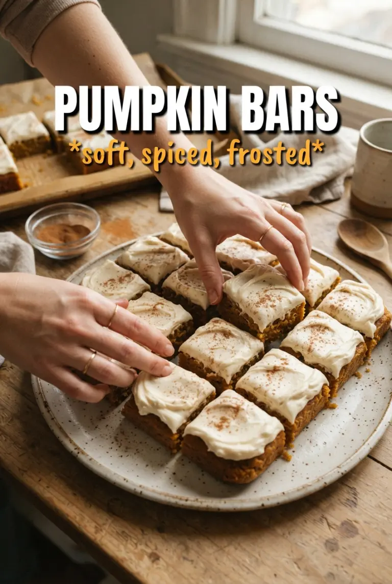 Pumpkin Bars with Cream Cheese Frosting