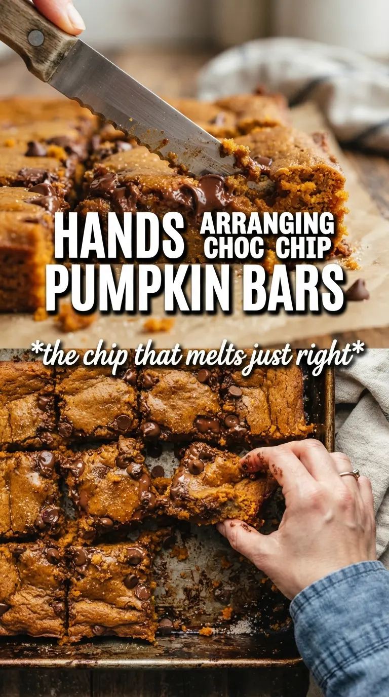 Pumpkin Chocolate Chip Bars moist spiced bars