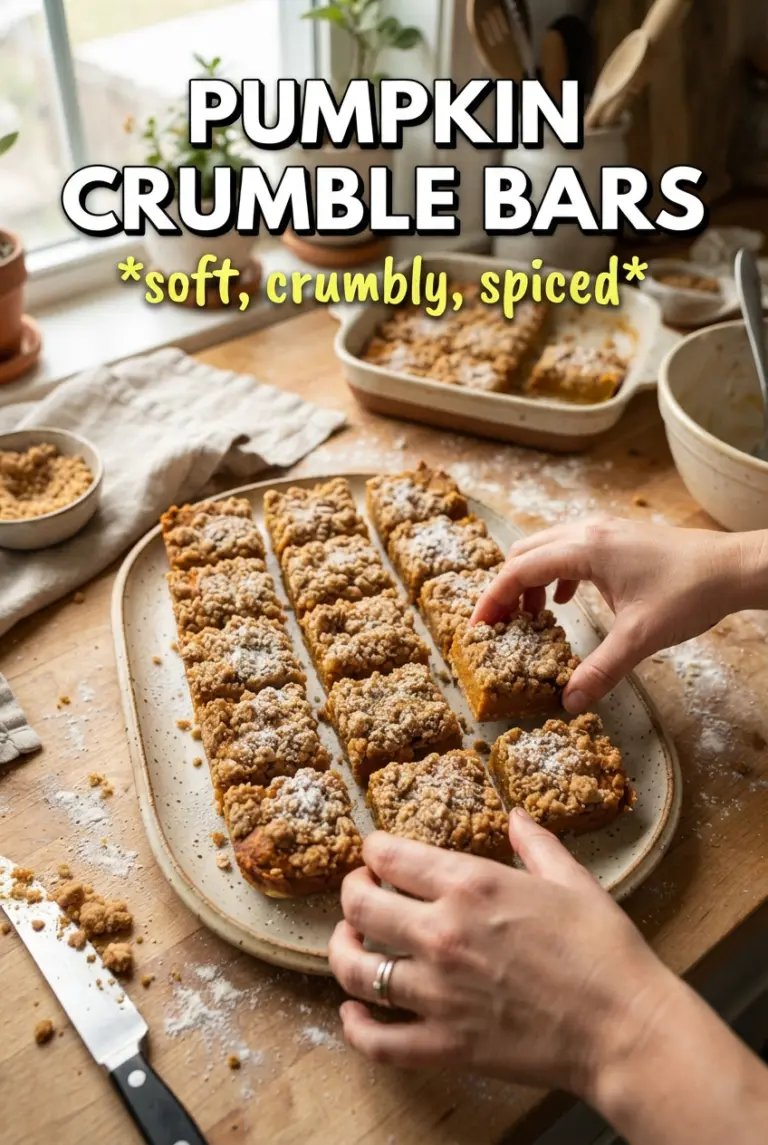 Pumpkin Crumble Bars