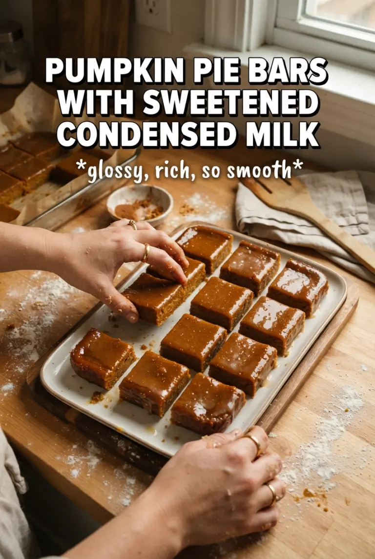 Pumpkin Pie Bars With Sweetened Condensed Milk
