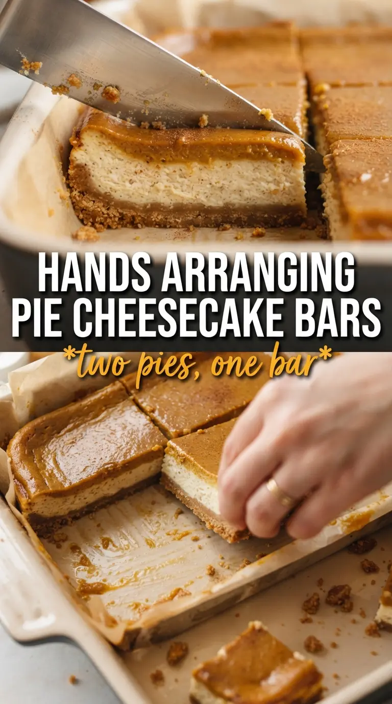 Pumpkin Pie Cheesecake Bars swirled creamy spiced dessert