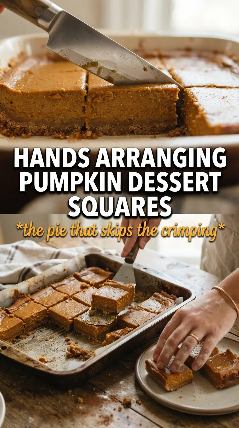 Pumpkin Pie Dessert Squares creamy crumbly squares